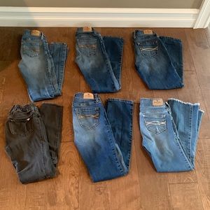 Abercrombie kids all size 9/10 jeans (7 pairs)